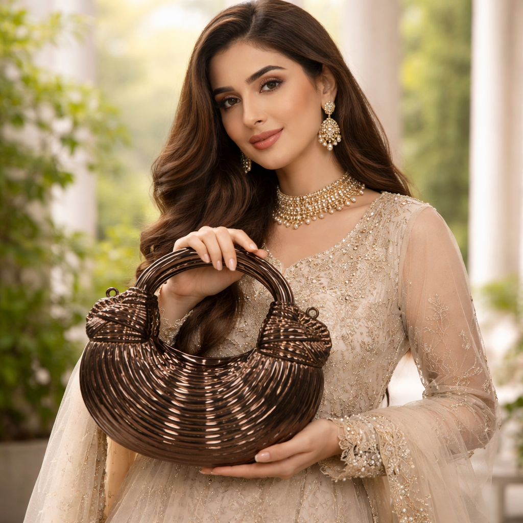 ✨ Luxury Round Handle Handbag for Women – Elegant & Trendy